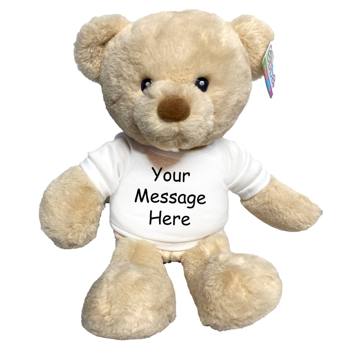 Personalized Teddy Bear - 14 Inch Beige Kori Bear