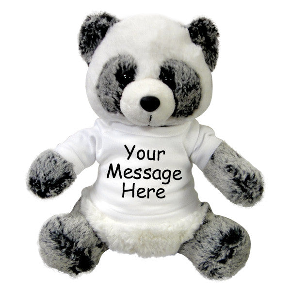 Personalized Stuffed Panda - 11 inch Aurora Plush Ping Panda Bear