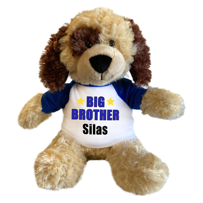 Big Brother Dog - Personalized 12 Inch Plush Spotty Puppy Dog