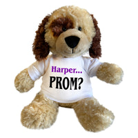 Personalized Prom Dog - 12 Inch Plush Spotty Puppy Dog