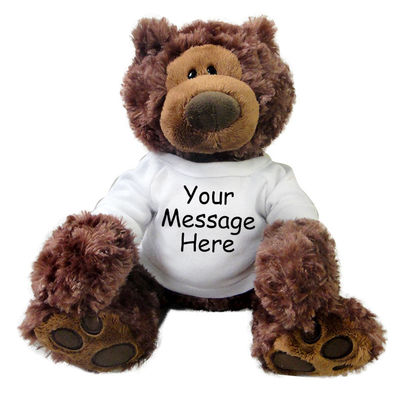 personalized teddy bear gund philbin bear chocolate brown personalized teddy bear gund philbin bear chocolate brown