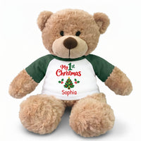 Personalized Christmas Teddy Bear - 13 Inch Bonny Bear