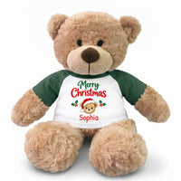 Personalized Christmas Teddy Bear - 13 Inch Bonny Bear