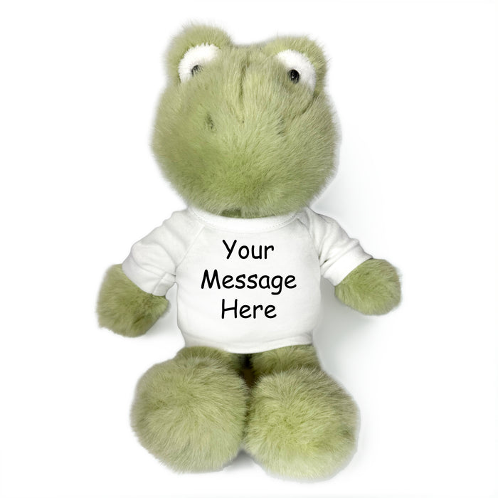 Personalized Stuffed Frog - 10 Inch Forget Me Not Frog