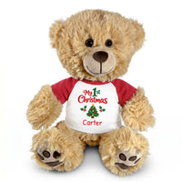 Personalized Christmas Teddy Bear - 15 Inch Honey Bear