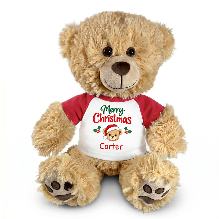 Personalized Christmas Teddy Bear - 15 Inch Honey Bear
