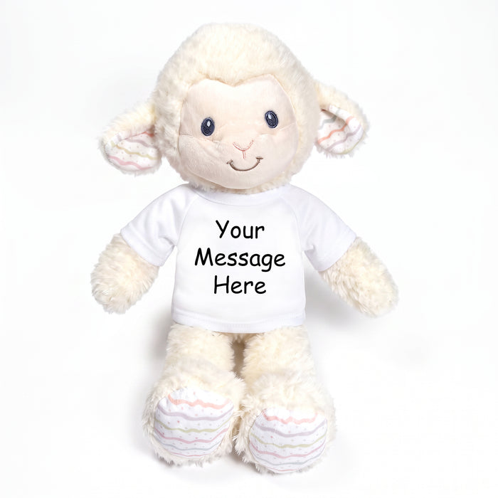 Personalized Stuffed Sheep / Lamb - 12 Inch LoveLee Lamb, Ebba Baby Plush