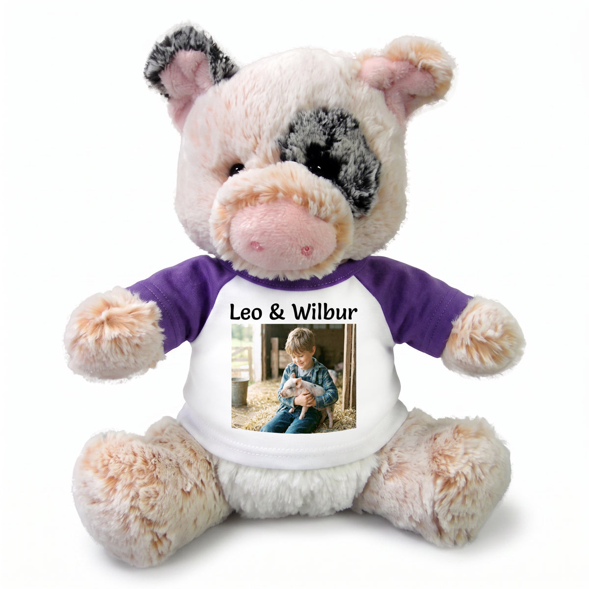Personalized Stuffed Pig - 11 inch Plush Percy Pig - , 