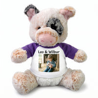 Personalized Stuffed Pig - 11 inch Plush Percy Pig - , 