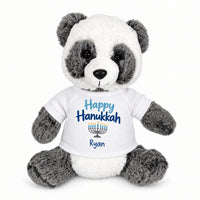Personalized Hanukkah Stuffed Panda - 11 Inch Plush Ping Panda