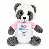 Personalized Hanukkah Stuffed Panda - 11 Inch Plush Ping Panda