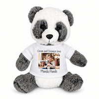 Personalized Stuffed Panda - 11 inch Plush  Ping Panda Bear with Photo and/or Text