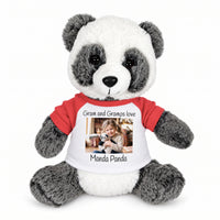 Personalized Stuffed Panda - 11 inch Plush  Ping Panda Bear with Photo and/or Text