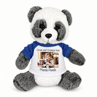 Personalized Stuffed Panda - 11 inch Plush  Ping Panda Bear with Photo and/or Text