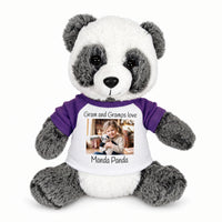 Personalized Stuffed Panda - 11 inch Plush  Ping Panda Bear with Photo and/or Text