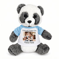 Personalized Stuffed Panda - 11 inch Plush  Ping Panda Bear with Photo and/or Text