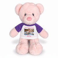 Personalized Teddy Bear - 11 inch Pink Baby Kori Bear with Photo and/or Text - , 