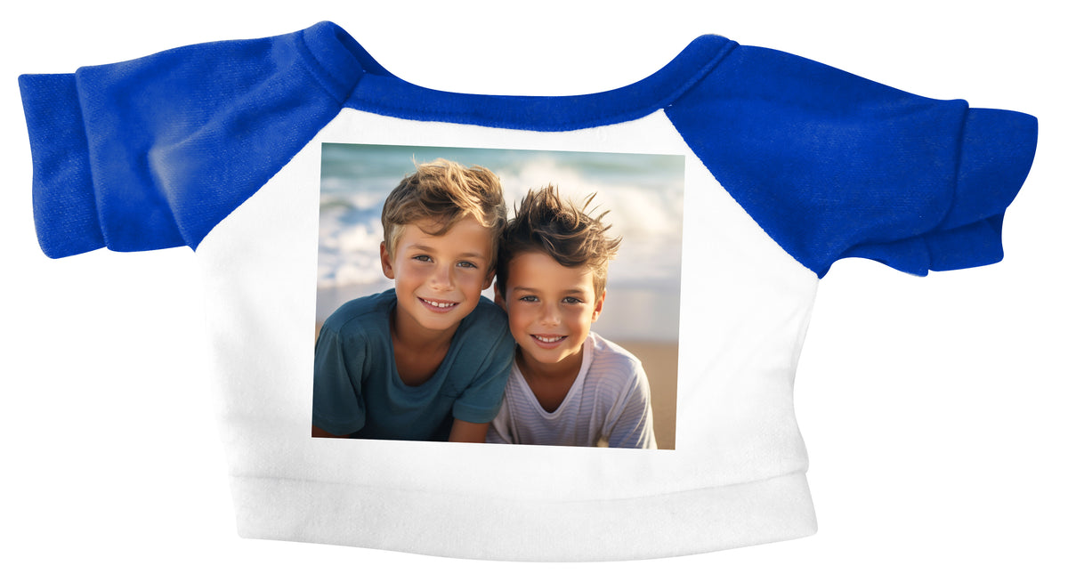 Example of teddy bear T-shirt with photo only