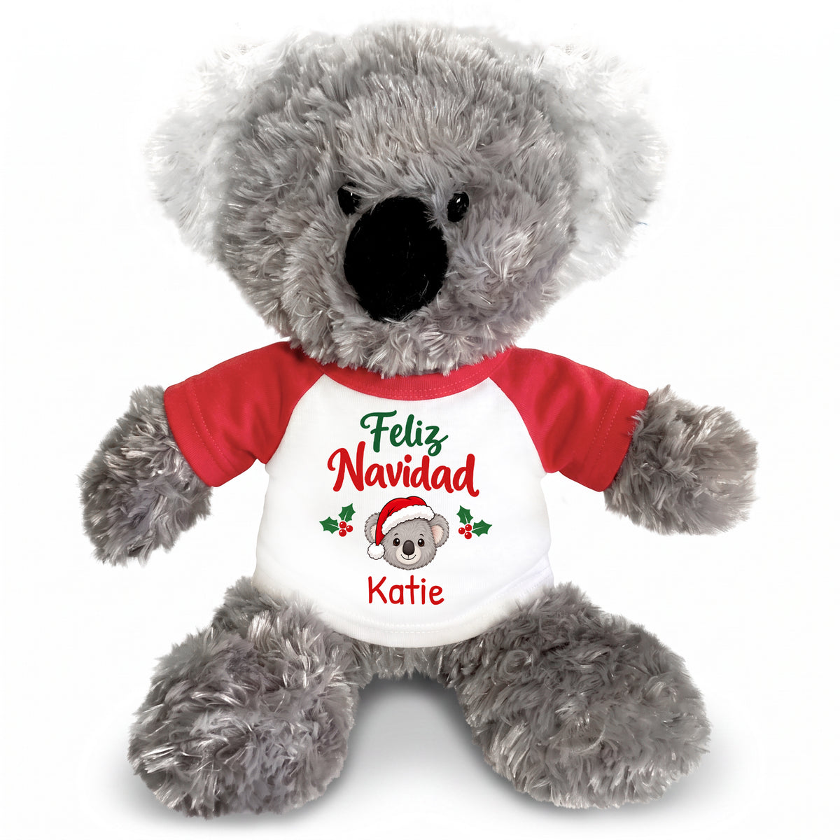Personalized Christmas Stuffed Koala - 12 Inch Plush Tubbie Wubbies Koala
