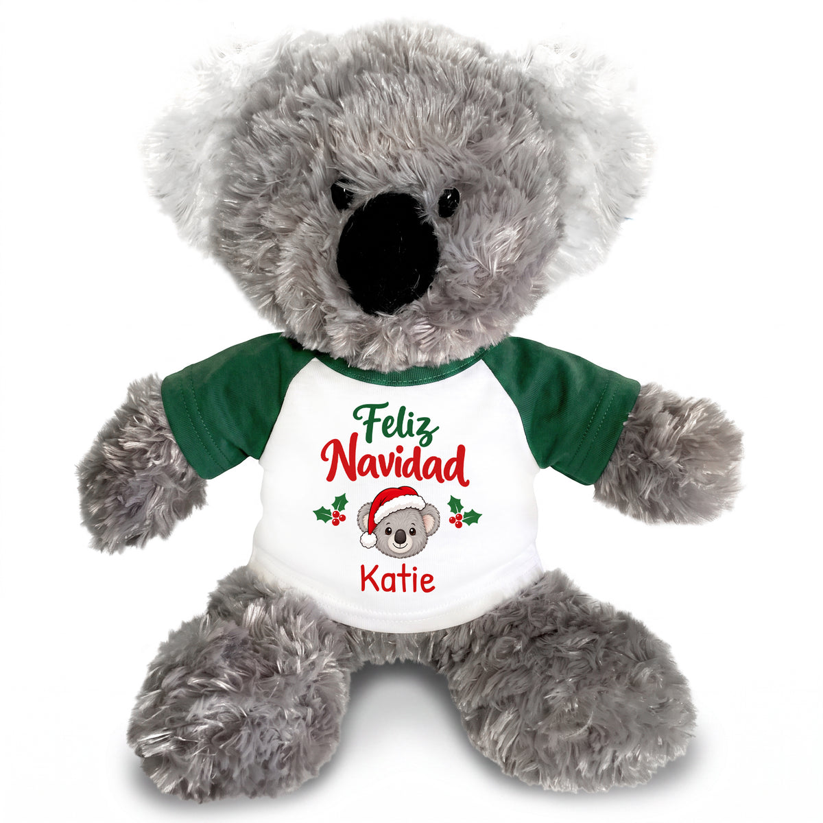 Personalized Christmas Stuffed Koala - 12 Inch Plush Tubbie Wubbies Koala