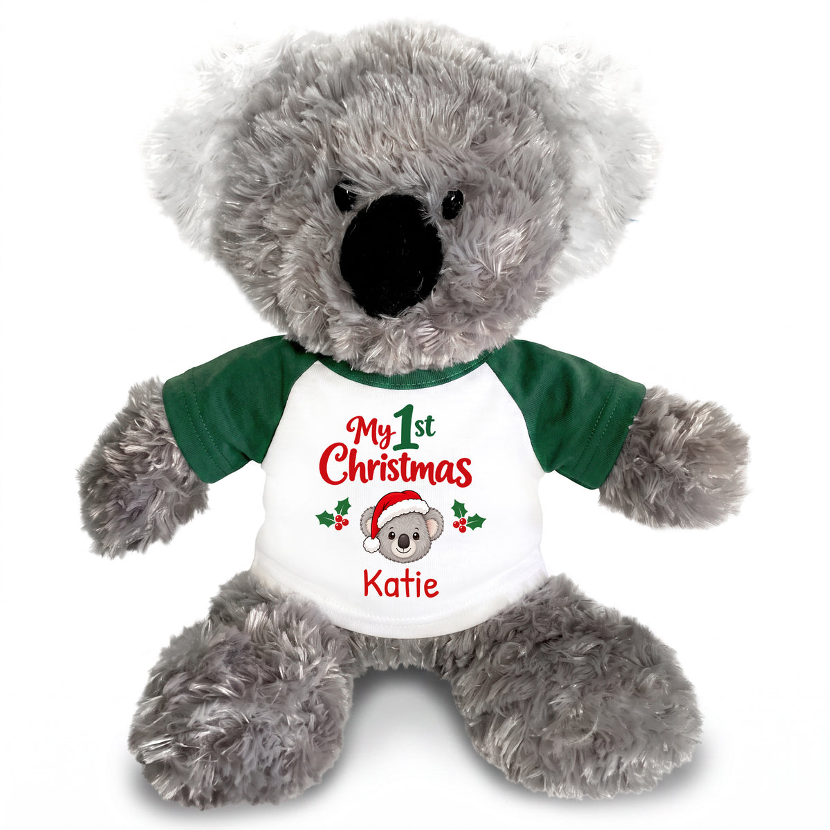 Personalized Christmas Stuffed Koala - 12 Inch Plush Tubbie Wubbies Koala