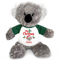 Personalized Christmas Stuffed Koala - 12 Inch Plush Tubbie Wubbies Koala