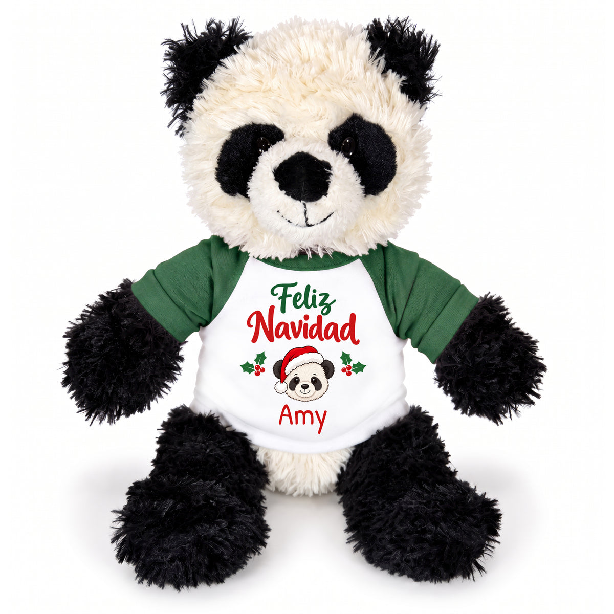 Personalized Christmas Stuffed Panda - 12 Inch Plush Tubbie Wubbies Panda