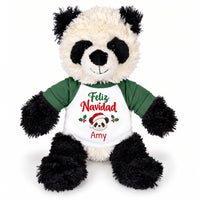 Personalized Christmas Stuffed Panda - 12 Inch Plush Tubbie Wubbies Panda