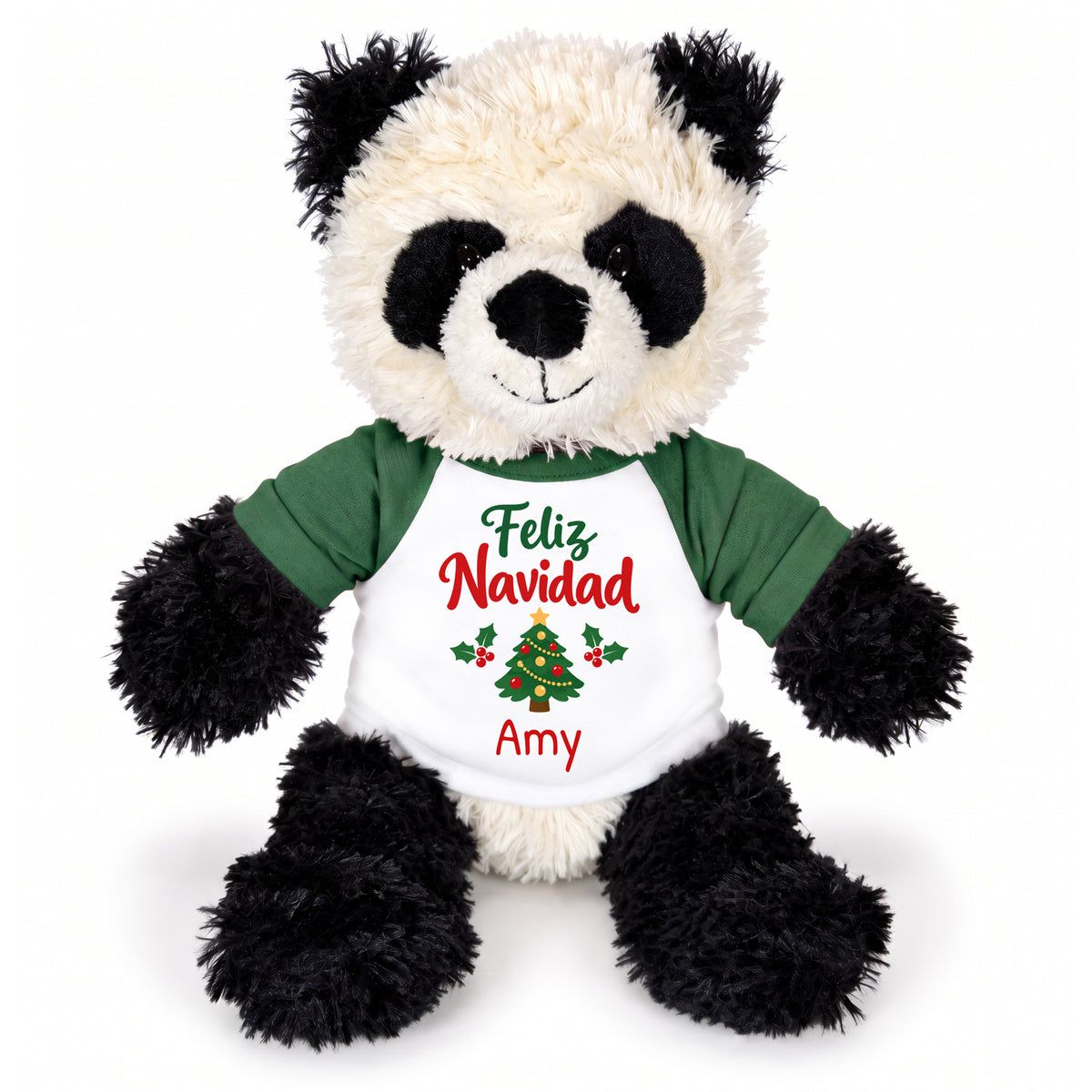 Personalized Christmas Stuffed Panda - 12 Inch Plush Tubbie Wubbies Panda