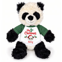 Personalized Christmas Stuffed Panda - 12 Inch Plush Tubbie Wubbies Panda