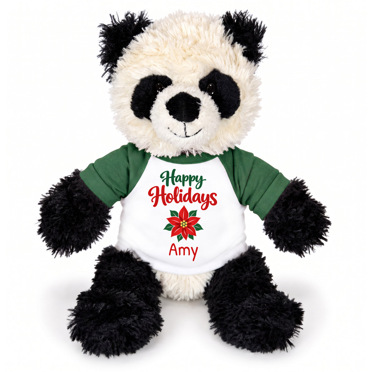 Personalized Christmas Stuffed Panda - 12 Inch Plush Tubbie Wubbies Panda