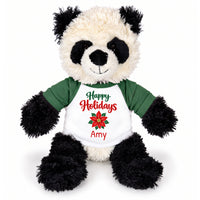 Personalized Christmas Stuffed Panda - 12 Inch Plush Tubbie Wubbies Panda