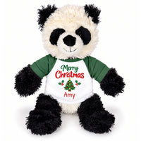 Personalized Christmas Stuffed Panda - 12 Inch Plush Tubbie Wubbies Panda