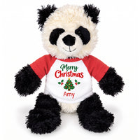 Personalized Christmas Stuffed Panda - 12 Inch Plush Tubbie Wubbies Panda