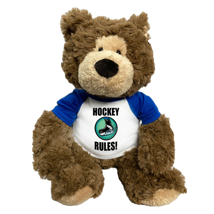 Ice Hockey Teddy Bear - Personalized 14" Bear Hugs