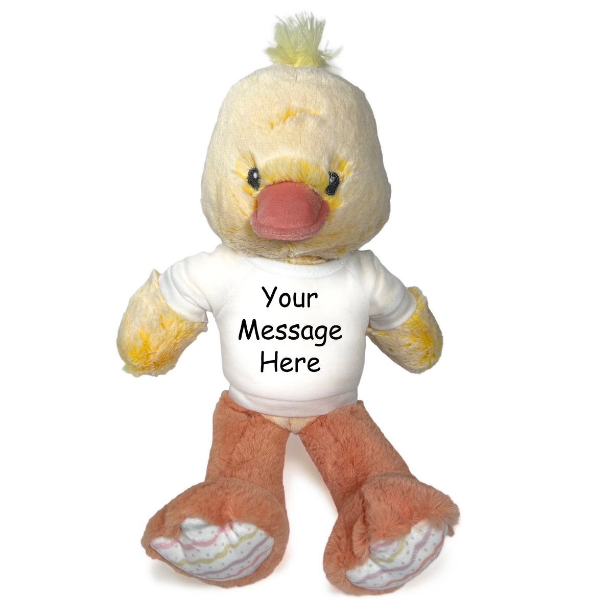 Personalized Stuffed Duck - 12 Inch Dani Duck - Ebba Plush Baby Collection