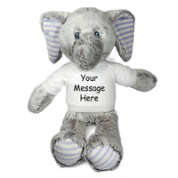 Personalized Stuffed Elephant - 12 Inch Elvin Elephant