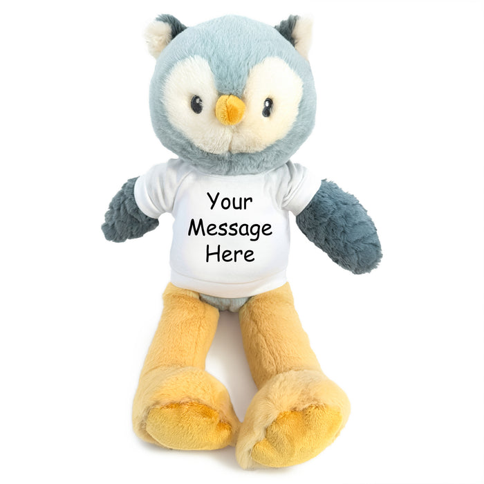 Personalized Stuffed Owl - 12 Inch Ollie Owl