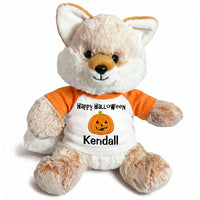 Personalized Halloween Fox - 11 Inch Plush Fancy Fox