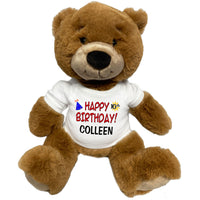 Personalized Birthday Teddy Bear - 14 Inch Ginger Bear