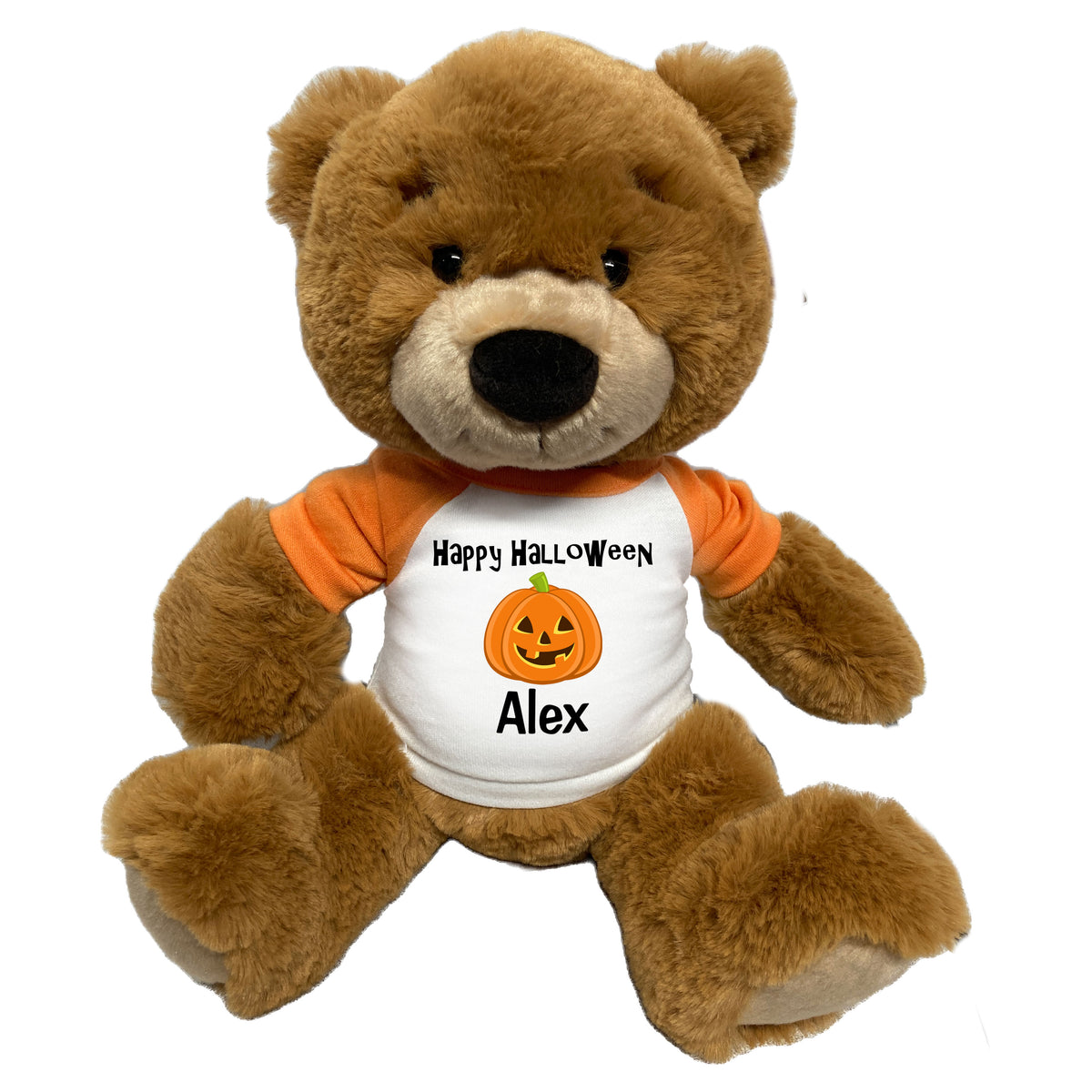 Personalized Halloween Teddy Bear - 14 Inch Ginger Bear