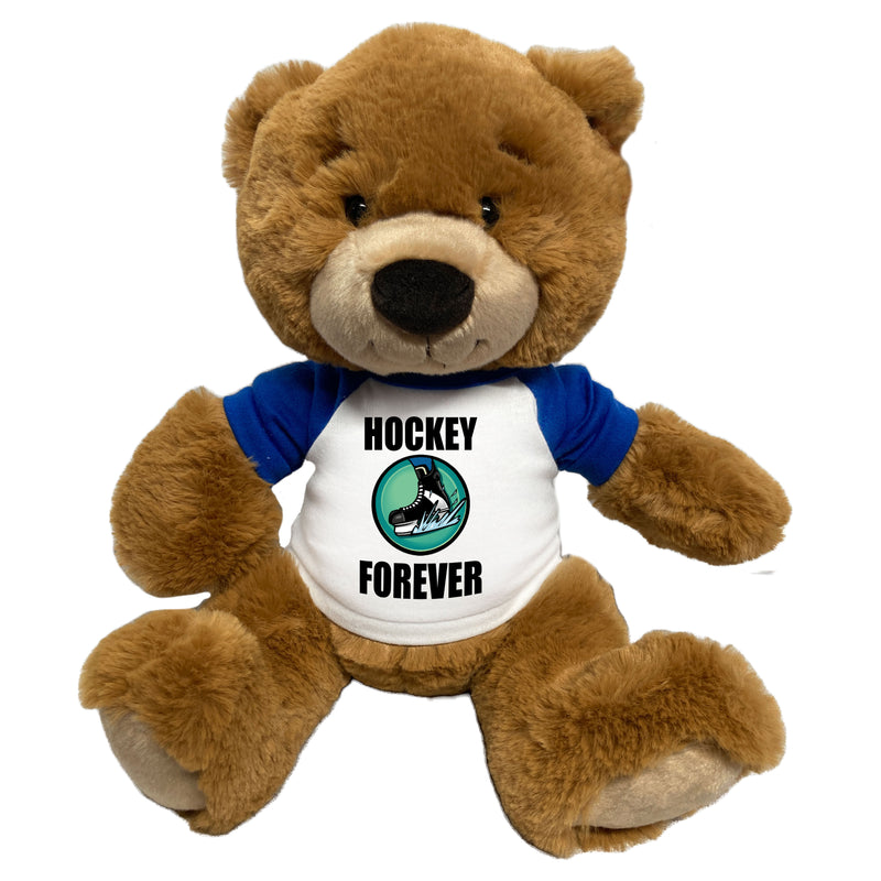 Ice Hockey Teddy Bear - Personalized 14" Ginger Bear