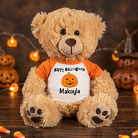 Personalized Halloween Teddy Bear - 14 Inch Honey Bear