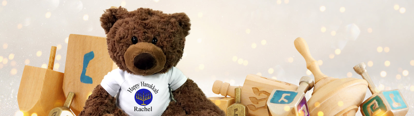 Personalized teddy bears and stuffed animals for Hanukkah