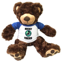 Ice Hockey Teddy Bear - Personalized 13" Brown Vera Bear
