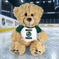 Ice Hockey Teddy Bear - Personalized 14" Honey Bear