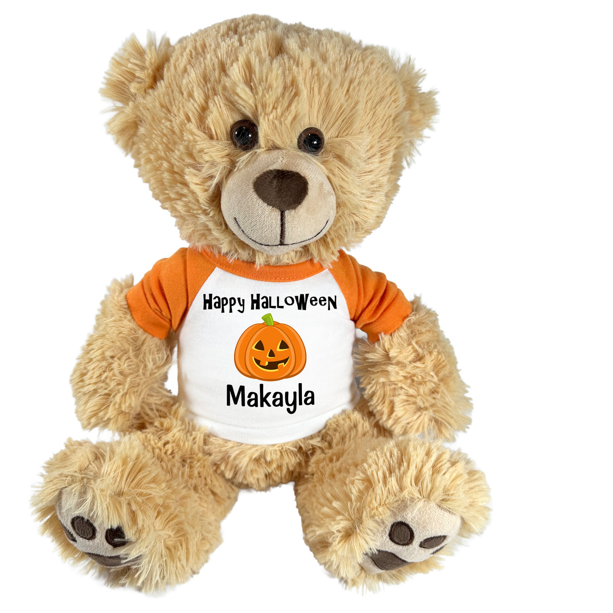 Personalized Halloween Teddy Bear - 14 Inch Honey Bear