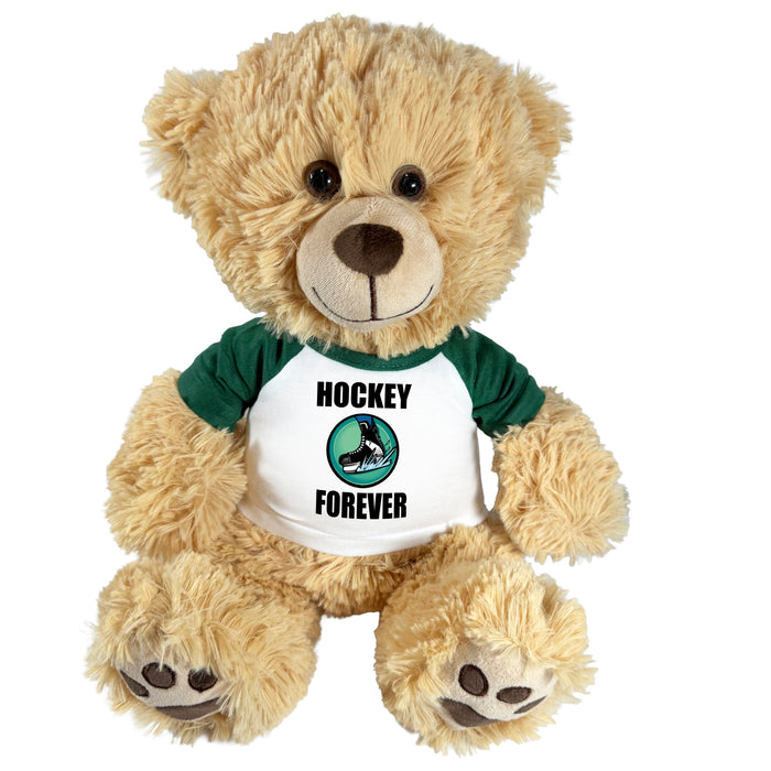 Ice Hockey Teddy Bear - Personalized 14" Honey Bear