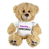Personalized Homecoming HOCO Invitation Teddy Bear - 14" Honey Bear