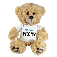 Personalized Prom Invitation Teddy Bear - 14" Honey Bear